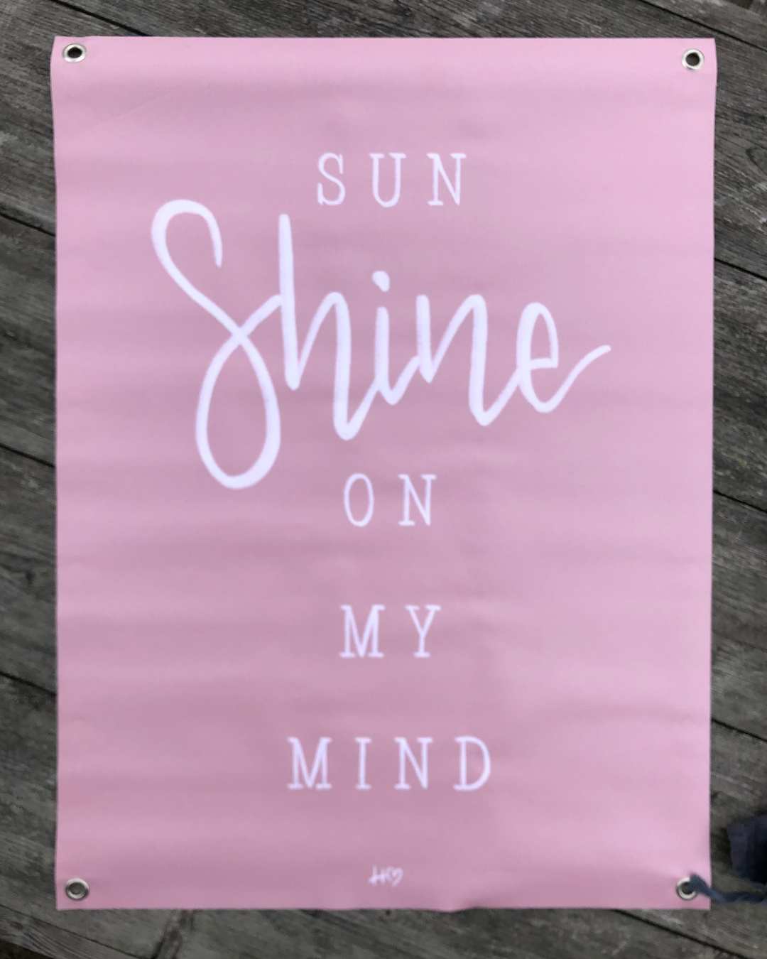 tuinposter roze sun SHINE on my mind